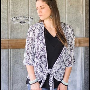 Crazy Train Ties That Bind Cardigan - Snake